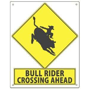 Mancave bull riding Cowboy gift sign rodeo ranch farm / retro wall 