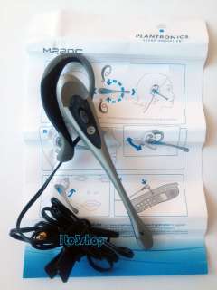 P12 New Plantronics M220C Headset for Cordless Mobile Phone w/2.5mm 