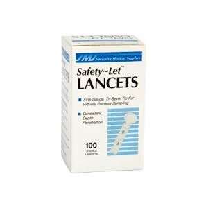 Speciality Medical Supplies Safety Let Lancet 28G   Box 100