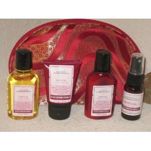   Bag   Features 2 Fl. Oz Body Lotion, Wash, Pillow Mist and Hand Cream