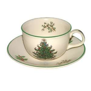 Original Christmas Tree Teacup & Saucer, Set of 4  Kitchen 