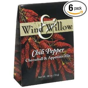Wind & Willow Chili Pepper Cheeseball, .68 Ounce Boxes (Pack of 6 