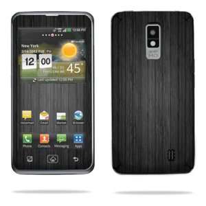   Cover for LG Spectrum 4G Cell Phone Skins Black Wood Cell Phones