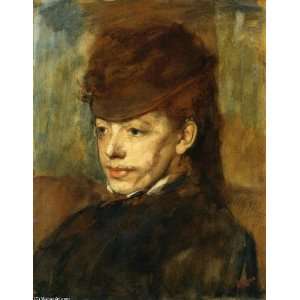   Oil Reproduction   Edgar Degas   32 x 42 inches   Mademoiselle Malo 1