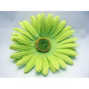  Lime Green Hair Flower Clip 