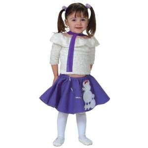  Toddler Purple Poodle Skirt Halloween Costume (3 4) Toys 