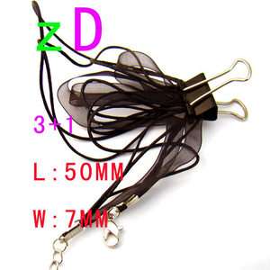   ribbon voile Chain Cord Necklace Clasp fOR Pendant Black Cord  