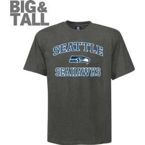 Seattle Seahawks Charcoal Big & Tall Heart and Soul II T Shirt:  
