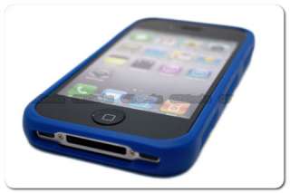 Blue Case Skin for Apple iPhone 4 4G + Screen Protector  