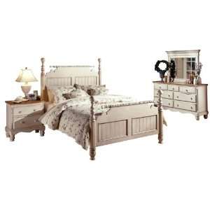   Piece Bedroom Set with King Sized Post Bed by Hillsdale House Home