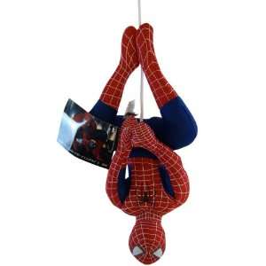  Marvel Spiderman Plush Doll   13in Spiderman climbing Rope 
