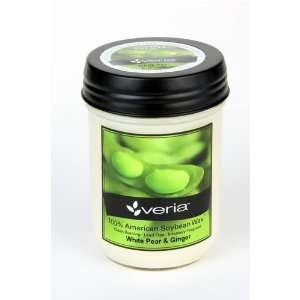  White Pear & Ginger Soy Clean Green Candle Beauty