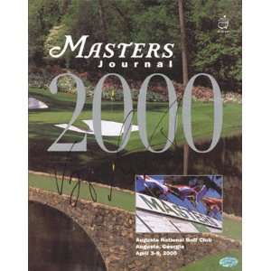 Vijay Singh Autographed 2000 Masters Program