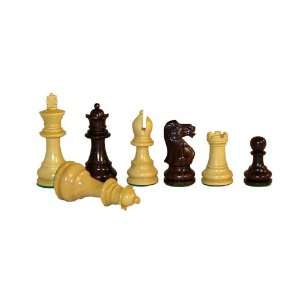   Rosewood and Boxwood Monarch Chessmen with 3in King