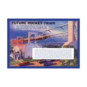  Future Rocket Train 20x30 poster