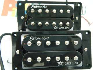 ENTWISTLE DARK STAR Guitar Humbucker pickups N&B NEW  