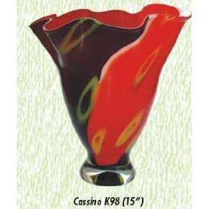   Cassino Vase Hand Blown Modern Glass Vase:  Home & Kitchen