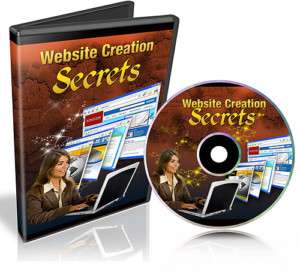 Website Creation Secrets Video Tutorials on CD  