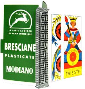 MODIANO Bresciane Italian Regional Playing Cards  