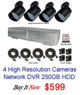 Cameras Stand Alone DVR Network Remote Viewing