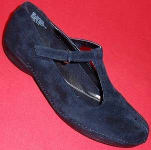 NEW Womens DOCKERS MELVIN Black Suede Mary Jane Loafers Casual Dress 