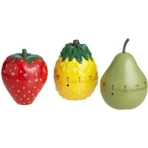  Design Imports DII Fruits Decorative Timers, Set fo 3 