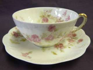 HAVILAND CHINA SCHLEIGER 42E PATTERN CUP AND SAUCER  