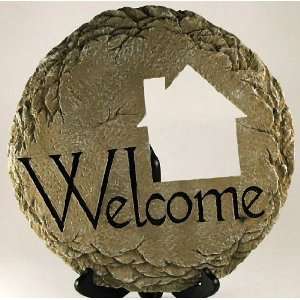 Stone Garden Welcome Home House Stepping Stone Inspirational NEW