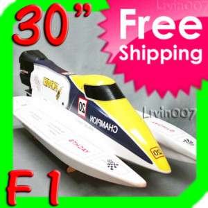 4G Fiberglass F1 Brushless Electric RC Speed Boat RTR  