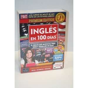  Ingles En 100 Dias Premium Edition w/ 12 Dvds (Spanish 