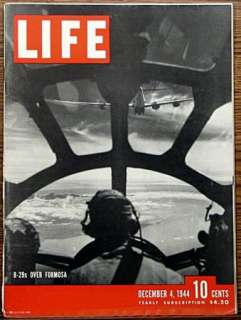 Complete LIFE Mag Dec 4 , 1944 B 29s Over Formosa  