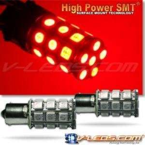    2 RED SMT 27 LED TURN SIGNAL LIGHT BULBS 1156 1073: Automotive