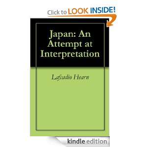   An Attempt at Interpretation Lafcadio Hearn  Kindle Store