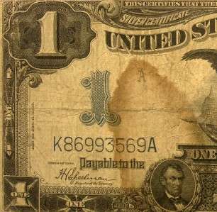 1899 $1 Silver Certificate Black Eagle Large Horseblanket FREE 