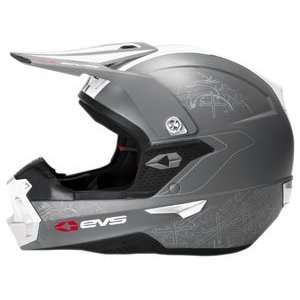  EVS TakT 985 Motocross Helmet Grey/Silver Large L 
