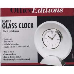  Office Editions Beveled Glass Clock