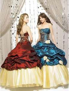Graceful Strapless Shirred Embroidery Quinceanera dresses Ball Gowns 