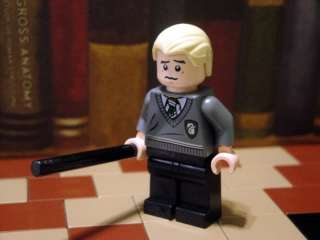 Lego Harry Potter Mini Figure Draco Malfoy Slytherin with 2 sided head 