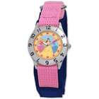 Disney Kids D042S504 Princess Time Teacher Purple Velcro Watch