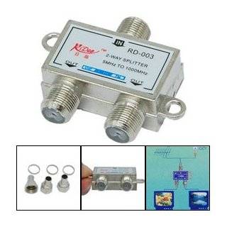 Way Cable TV Antenna Coaxial CATV Splitter Silvery