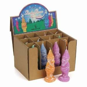 Set 4  Mini Garden Gnome Candles
