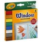 Crayola Markers, Window, Washable, 8 markers