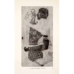  1913 Print Ancient Greek Cup Bearer Cnossus Black Figure 
