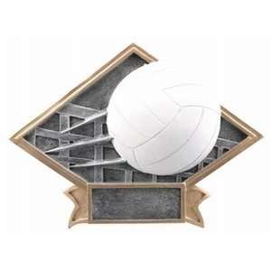   Volleyball Trophy Diamond Plate Trophy