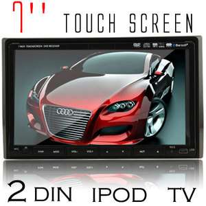 Mic 2 Din In dash 7 Touch screen Car Radio DVD Player Ipod BT USB Mp3 