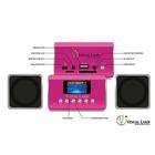 At Visual Land Exclusive MP3 Mini Boombox Pink By Visual Land