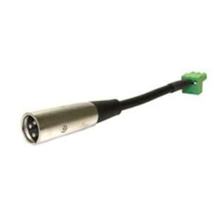  XLR Male to 3 pin Phoenix Connector 6 inches   XLRP PC 6IN 