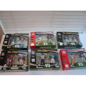  NFL Re Plays Set of 12 Posable 4 RETIRED Action Figures 