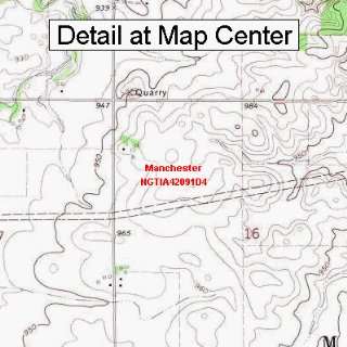   Map   Manchester, Iowa (Folded/Waterproof)