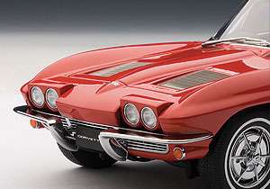 AUTOART 71183 1:18 1963 CHEVROLET CORVETTE COUPE RED DIECAST MODEL CAR 